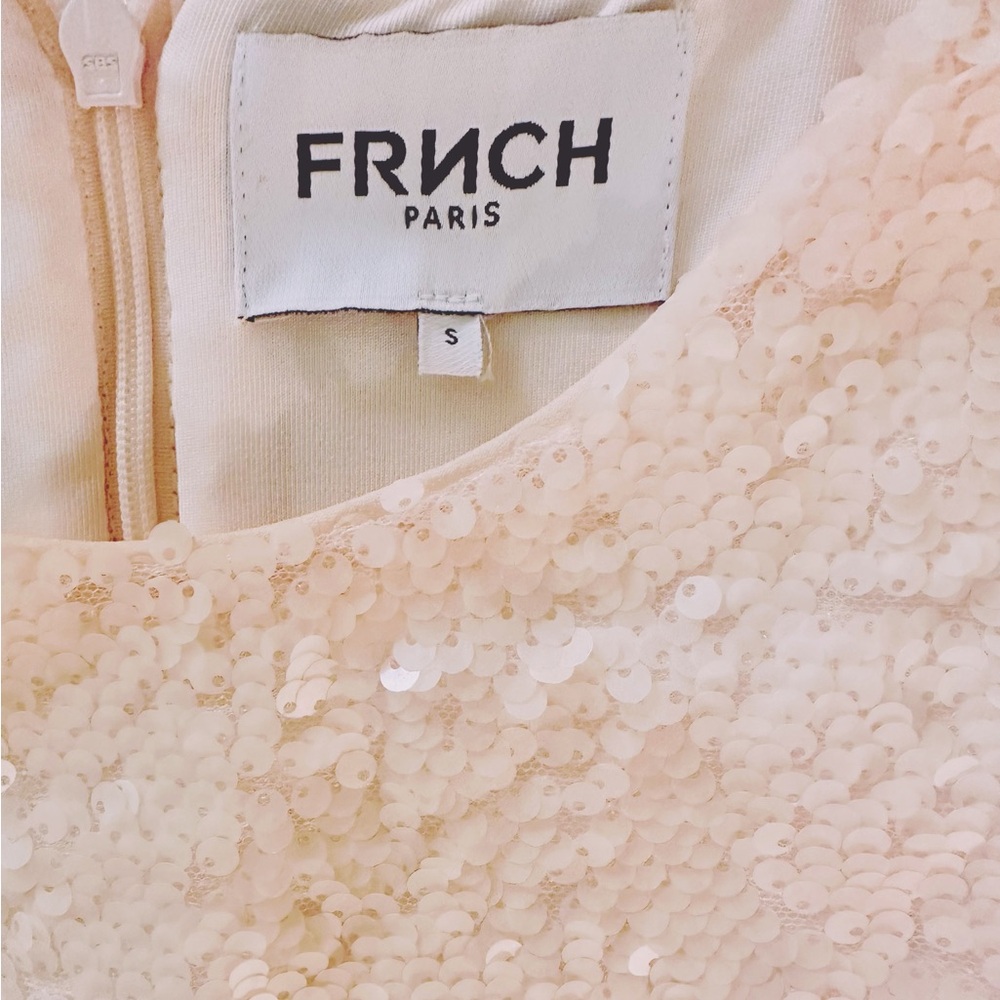 FRNCH Blouse in Cream Sequin - Picture 3 of 6